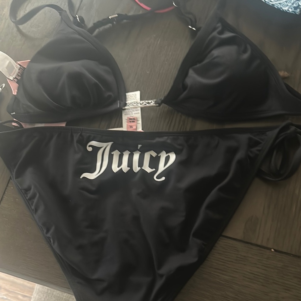 Juicy Couture Black Bikini Set